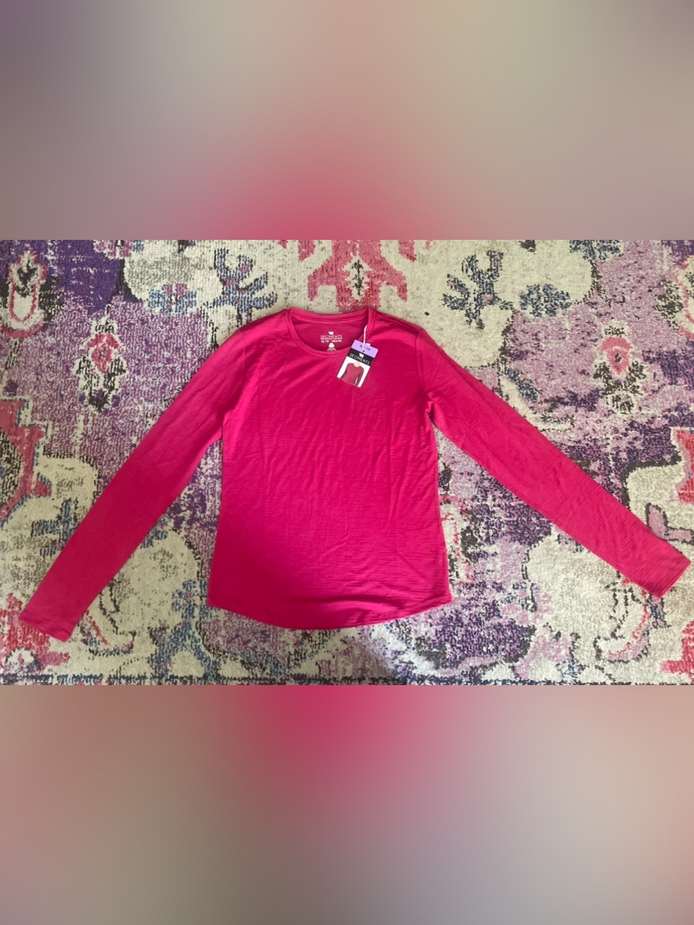 Saxx Segments Merino Long Sleeve Top - Fuchsia